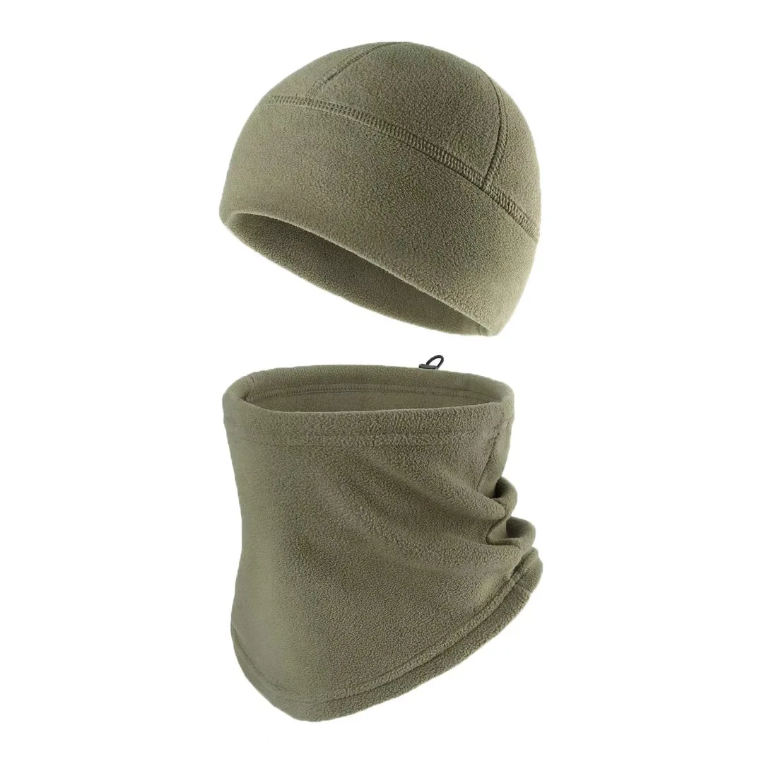 1Set Winter Warme Gesichts Abdeckung Schädel Kappe Winddicht Verdicken Polar Fleece Radfahren Kappe Hals Gamasche Kalt Beweis Ski beanie Hals Abdeckung – Detail 7