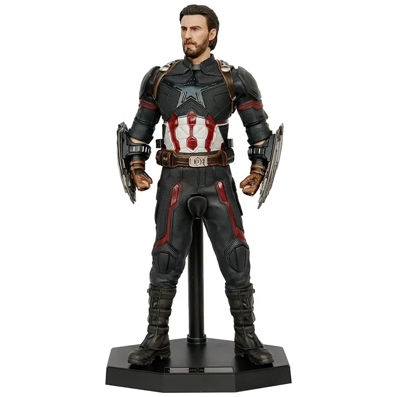 

32cm Crazy Toys Marvel Avengers Series Captain American Statue PVC Legends Action Figure Collectible Model Kid Toy Birthday Gift