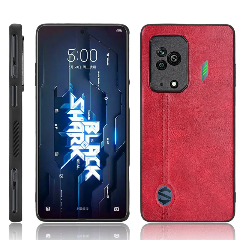 Premium PU Leather Shockproof Hard Back Cover