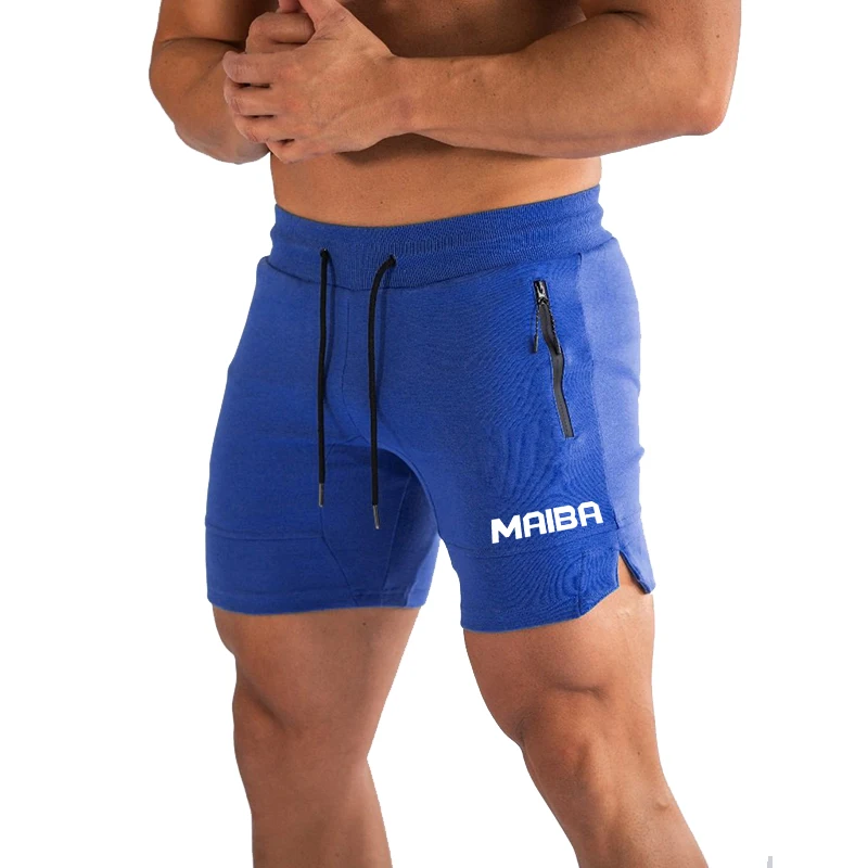 Double Zipper Fitness Shorts Men's New Running Shorts Men's Fitness Training Pants Summer Breathable Quick Drying Beach Shorts 4