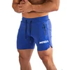 Double Zipper Fitness Shorts Men's New Running Shorts Men's Fitness Training Pants Summer Breathable Quick Drying Beach Shorts 4
