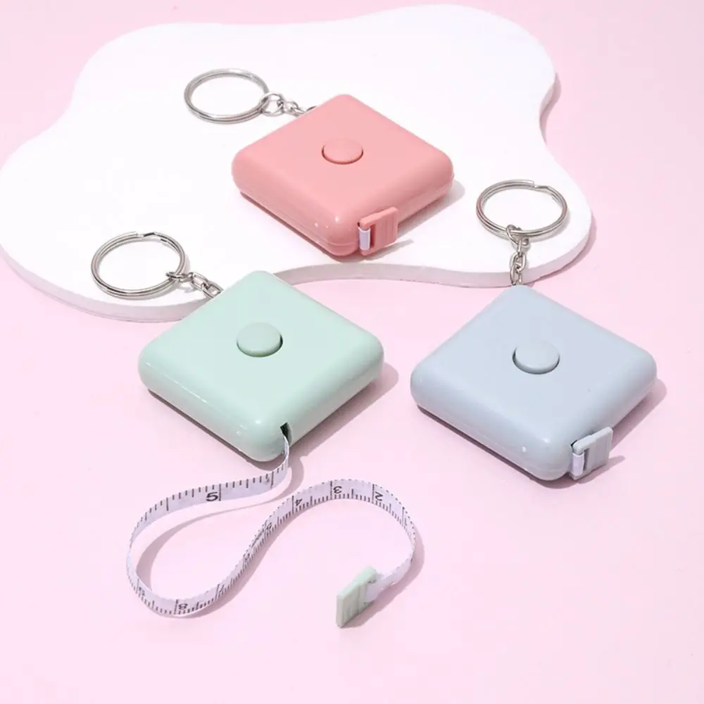 Tape Measure Retractable Mini Tape Measure Gift Portable Plastic Measurements Tool Square Measure Clothes Measuring Tape