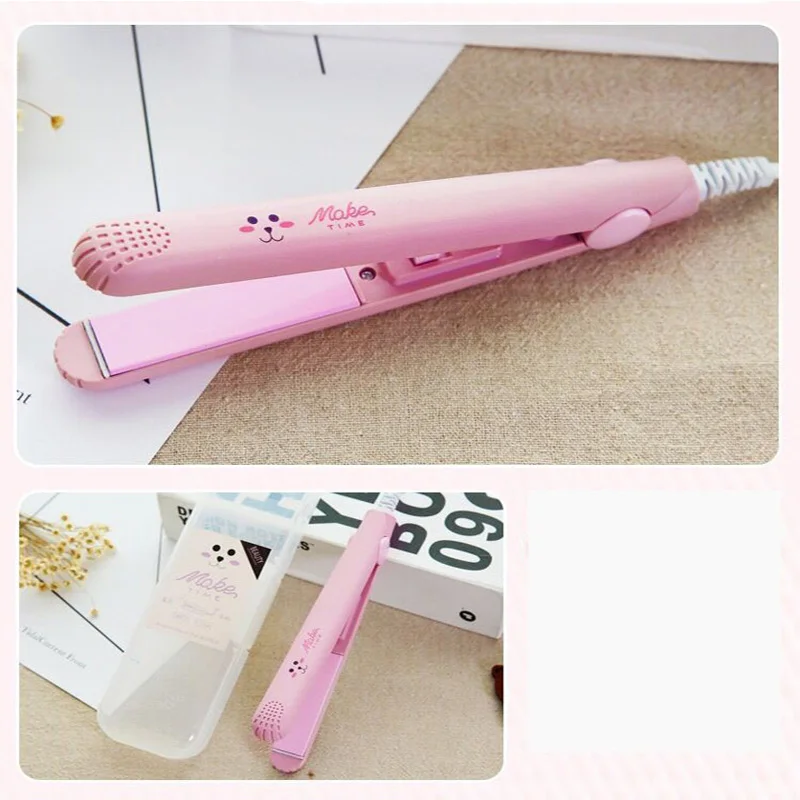 2023 Popular Curling Iron Ceramic Straightening Styling Tools Curler Flat Iron Mini Hair Straightener 4
