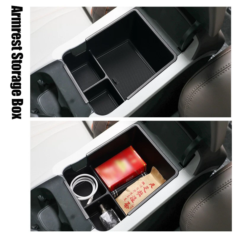 Car Center Console Armrest Storage Box For BYD Song Pro DM-i-2025 Interior Central Organizer Tray Auto Interior Accessories