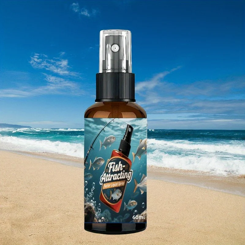 Fischsaugendes Flüssigkeitsspray, schnell wirkende universelle, langlebige Angelköderflüssigkeit für Salzwasser- und Süßwasserangeln, 60 ml
