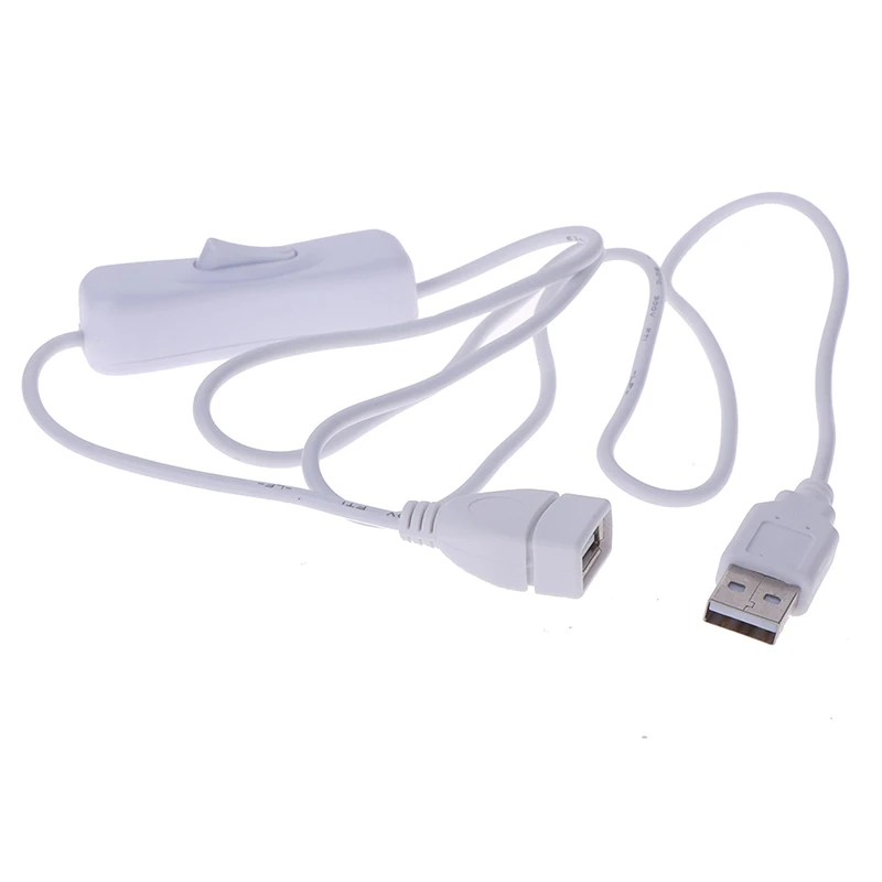 

1 м белый/черный Удлинительный кабель USB линия питания с переключателем USB штекер на шину USB удлинитель данных адаптер Аксессуары