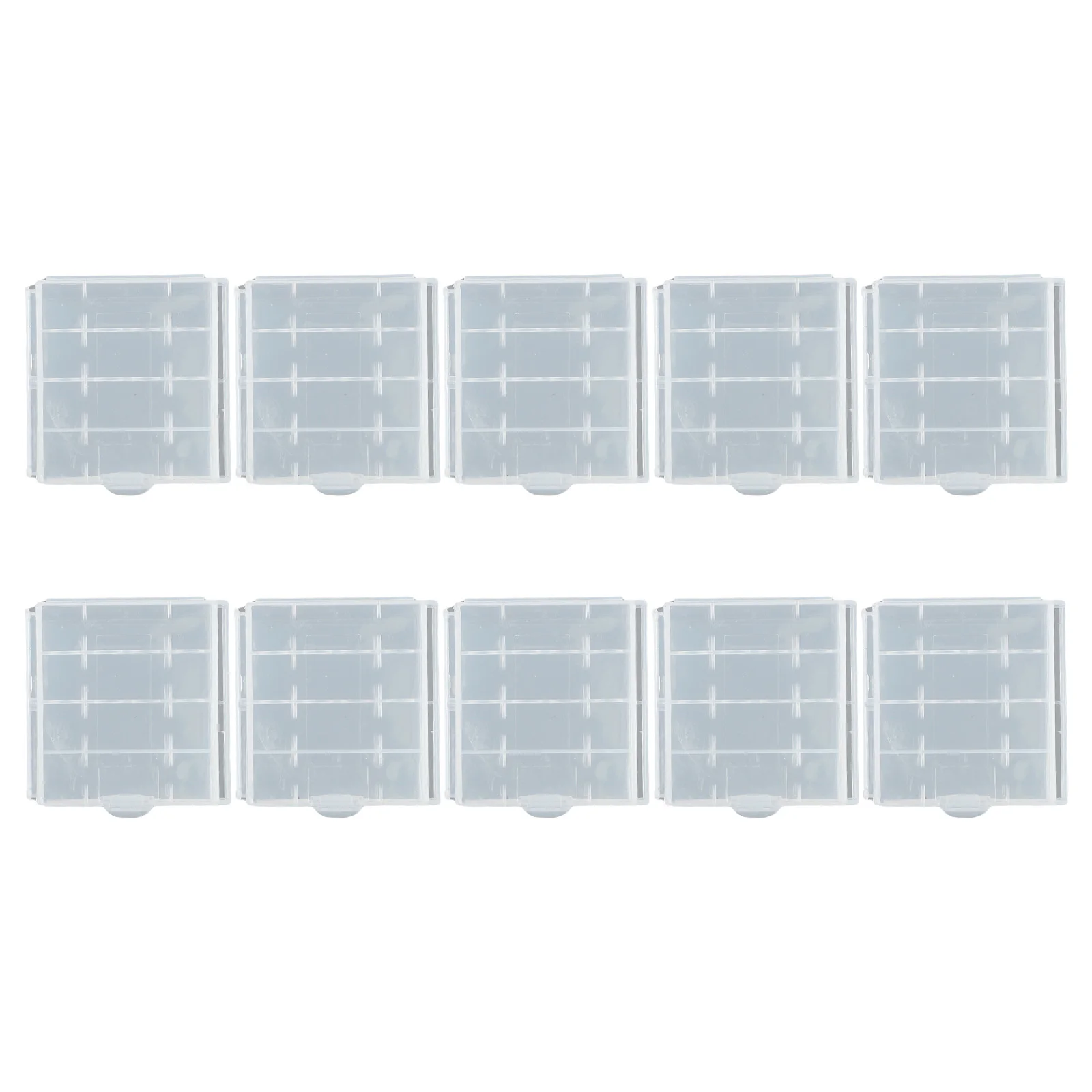 10Pcs/Set Battery Case Plastic Storage Box For 4xAA 5xAAA Batteries Protecting Case Cover Tool Container Batteries Parts