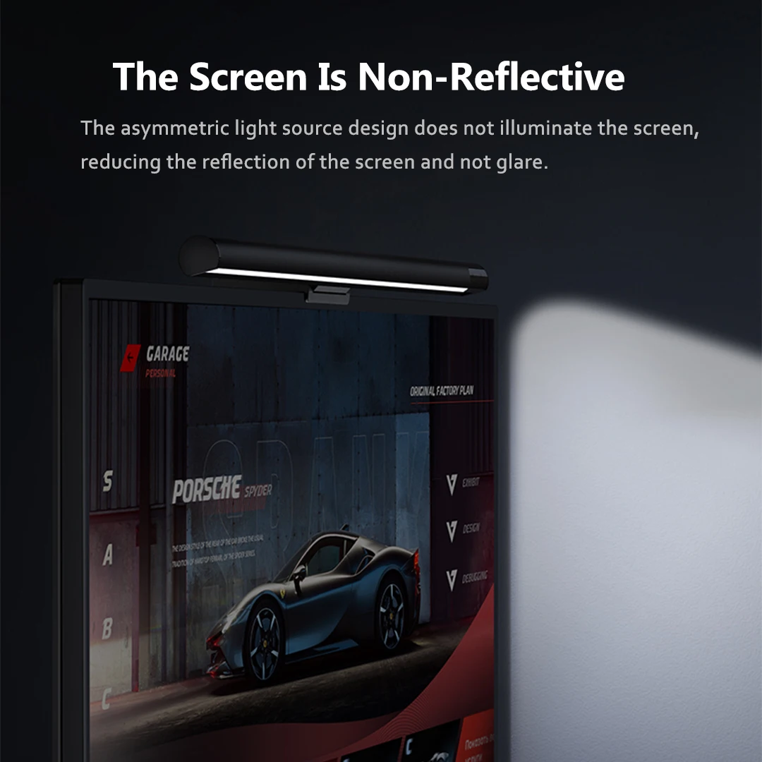 Computer screen light LYMAX desk lamp display hanging eyes protection touch wireless remote control
