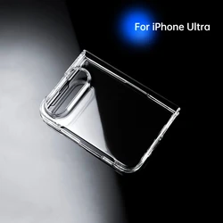 Duo Slim HD - Crystal Clear Hard PC Case with Matte Transparent Frame Cover for iPhone Duo (Clear)