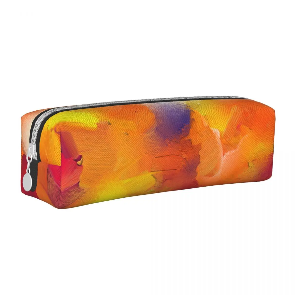 

Abstract Colorful Oil Painting Pencil Cases New Yellow Red Rustic Modern Art Pen Bags Student Students School Gifts Pencil Box