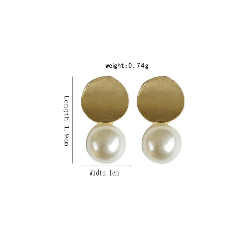 Minimalist Simple Small Round Pearls Earrings Ears Clip White simulation Pearls Clip on Earrings No Piercing For Women Lady ear clip earrings clip earrings ear clip