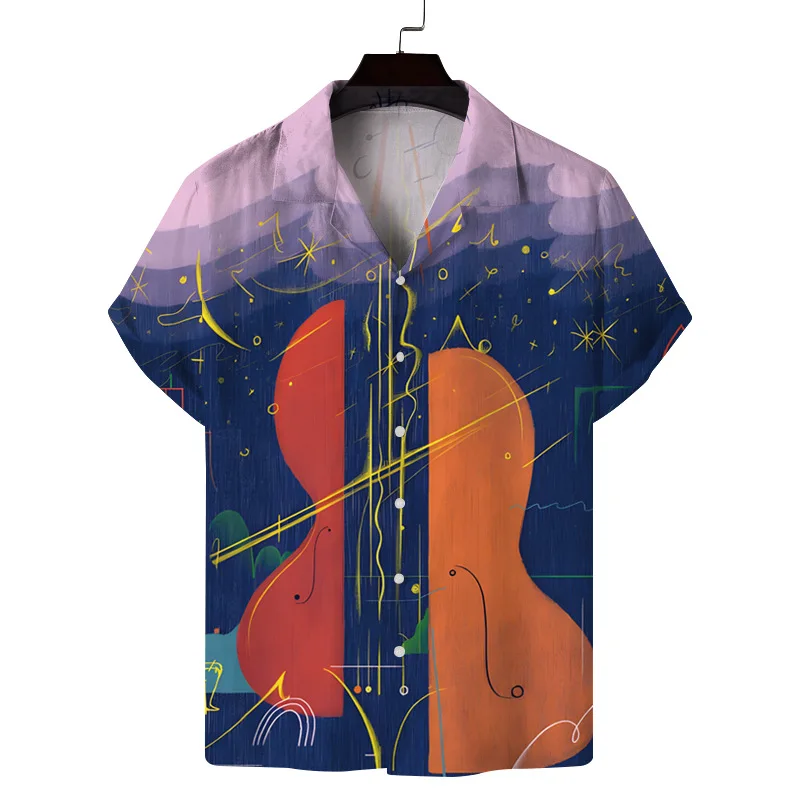 

Trendy Printing Printed Hawaiian Shirt Men Summer Vintage Polo Shirt Street Fashion Men's Shirts Short Sleeve Customizable