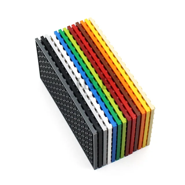 10pcs Moc Small Size Base Plate 8x16 92438 DIY Creative Enlighten Building Blocks Bricks Compatible with Assembles Particles 4