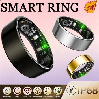 2026 New Smart Ring Men Women, Heart Rate Blood Oxygen and Sleep Monitor Smartring IP68 & 5ATM Waterproof, Multi-sport Mode Ring 1