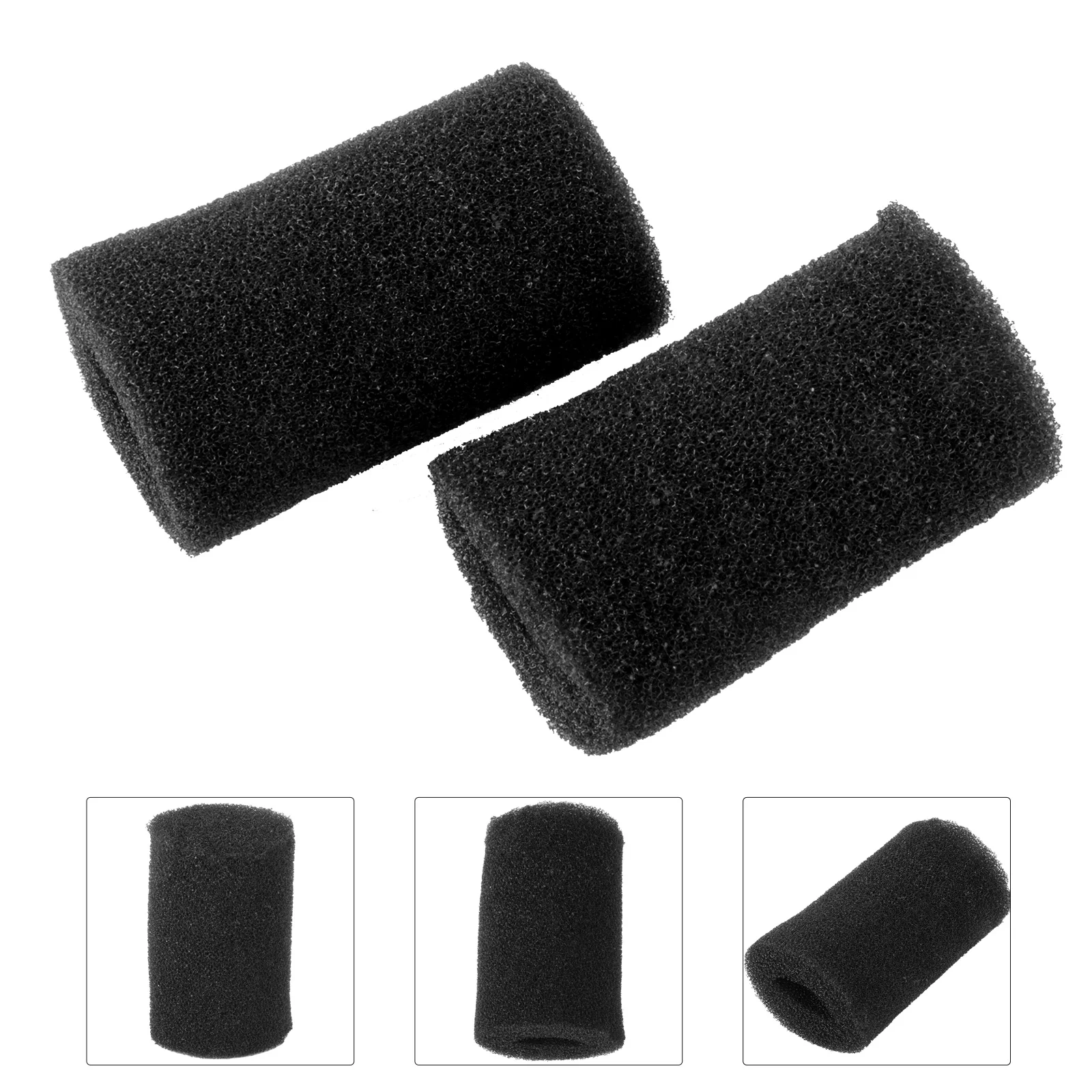 

2 Pre- Filter Sponge Aquarium Pre Filter Rolls Tank Filter Accessories for Aquarium Tank- Black ( 22mm )