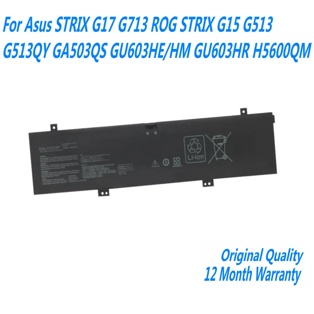 Nuova Batteria Per Laptop 90Wh 5845Mah C41N2013 Per Asus Strix G17 G713 Rog Strix G15 G513 G513Qy Ga503Qs Gu603He/Hm Gu603Hr H5600Qm