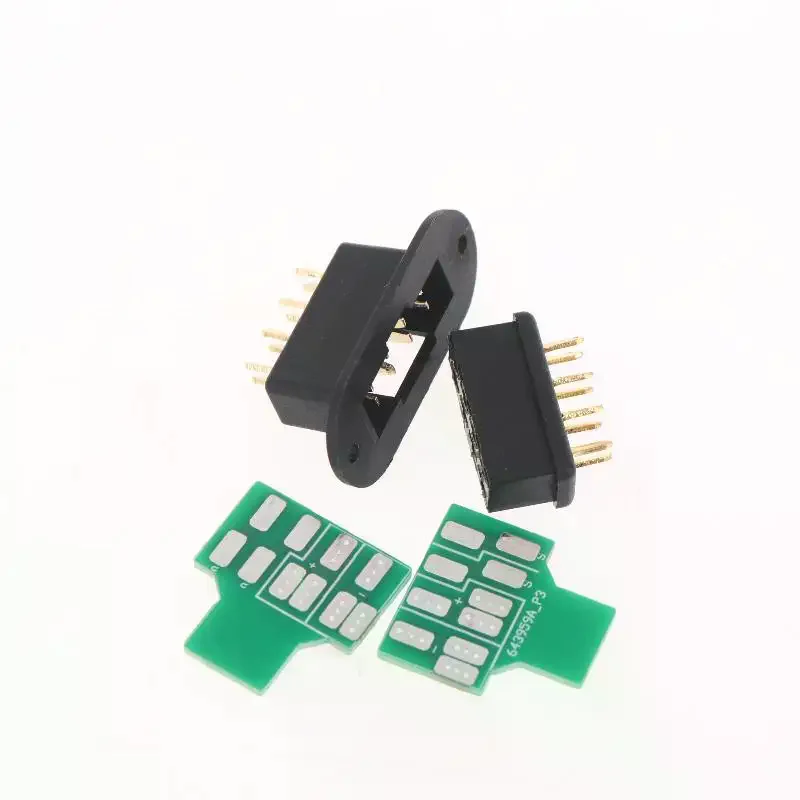RC 비행기 액세서리용 납땜 보드가 있는 2Pcs MPX8 남성 및 여성 어댑터 터빈 제트 부품 Vtol 플러그