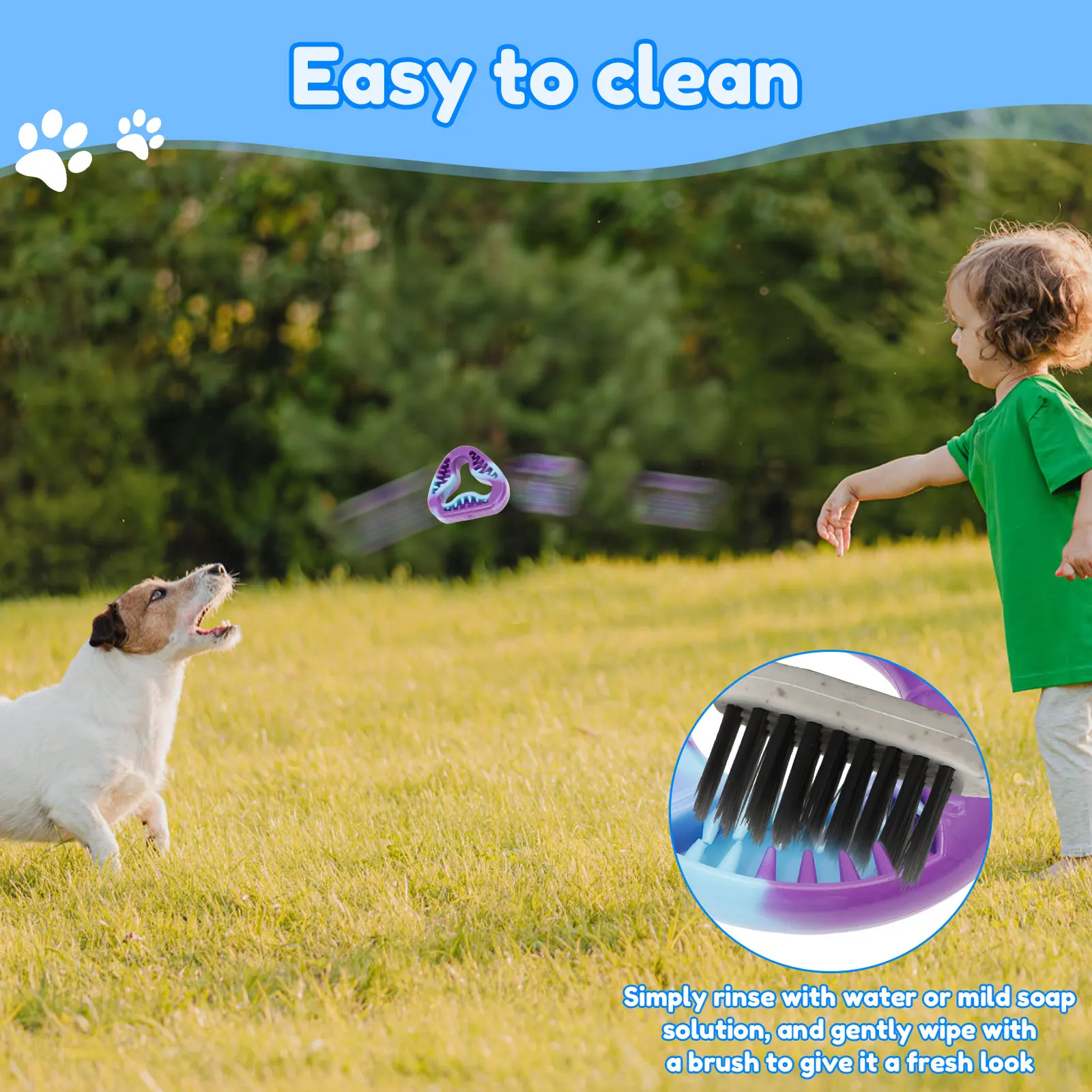 3 Pcs Puppy Chew Toys TPR Pet Dog Teething Toys 3 Shapes Stuffable Interactive Dog Teethers Pet Supplies for Dog Teeth Cleaning