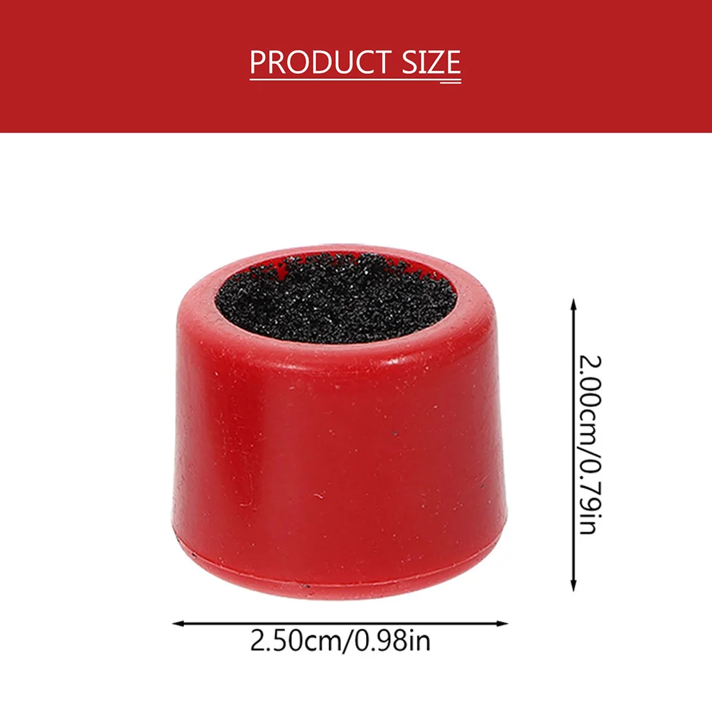 6 Pcs Pool Tips Billiard Cue Tip Shaper for Snooker Cues Portable Cue Tip Sander Plastic High Grade Material Double