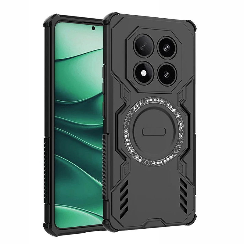 Shockproof Armor Wireless Charging Case - Durable Back Cover
