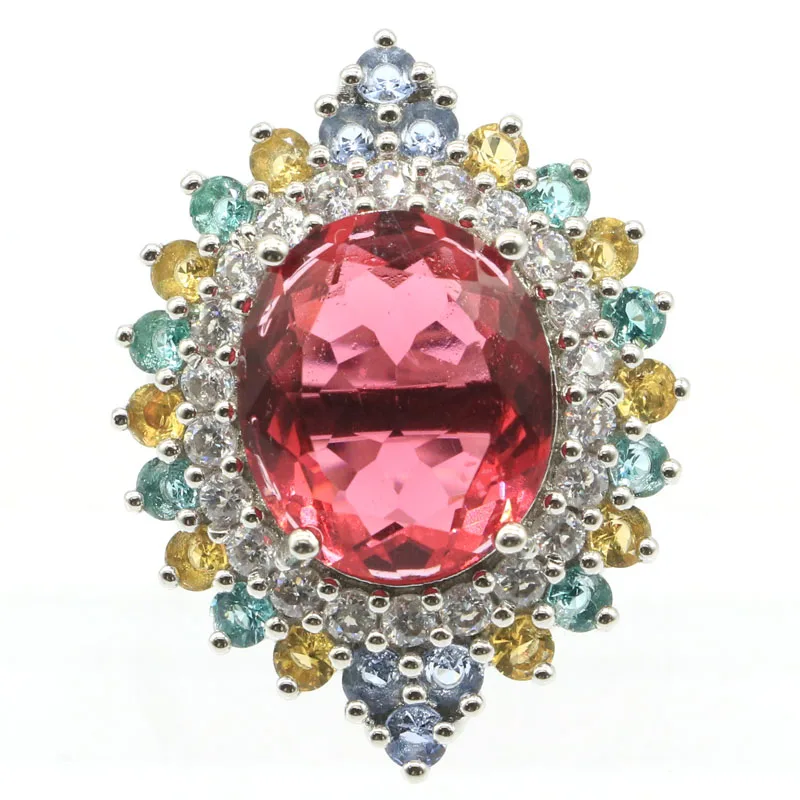 Customized 925 SOLID STERLING SILVER Ring Iolite Citrine Aquamarine Smoky Tsavorite Garnet Blood Ruby Spinel Tourmaline CZ Many 8g customized 925 solid sterling silver pendant eye catching alexandrite topaz tsavorite garnet red ruby tourmaline cz woman s