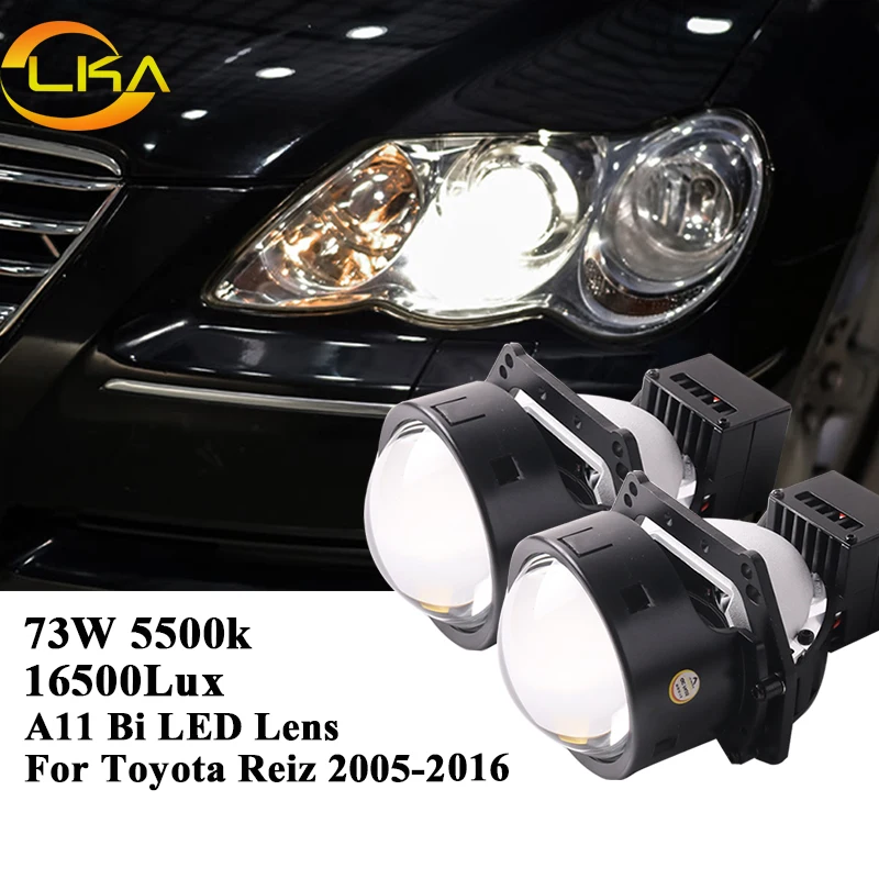 

Bi LED Lenses 3.0 for Car Headlights Auto Bi Led projectors Hella G5 3R Bi Lens 73W 5500k Headlamp For Toyota Reiz 2005-2016