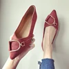 Flat Shoes Women's New Fashion Summer Autumn New Suede Surface Shallow Mouth Pointed Toe Large Size Women's Shoes 3