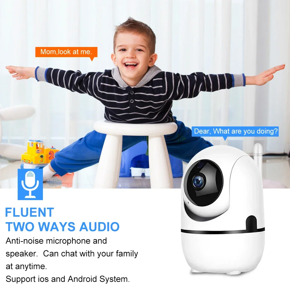 PEGATAH 2MP 2.4G/5G Wifi IP Camera Smart Home Baby Pet Security Camera  Auto Tracking Full Night Vision Network Wireless Camera