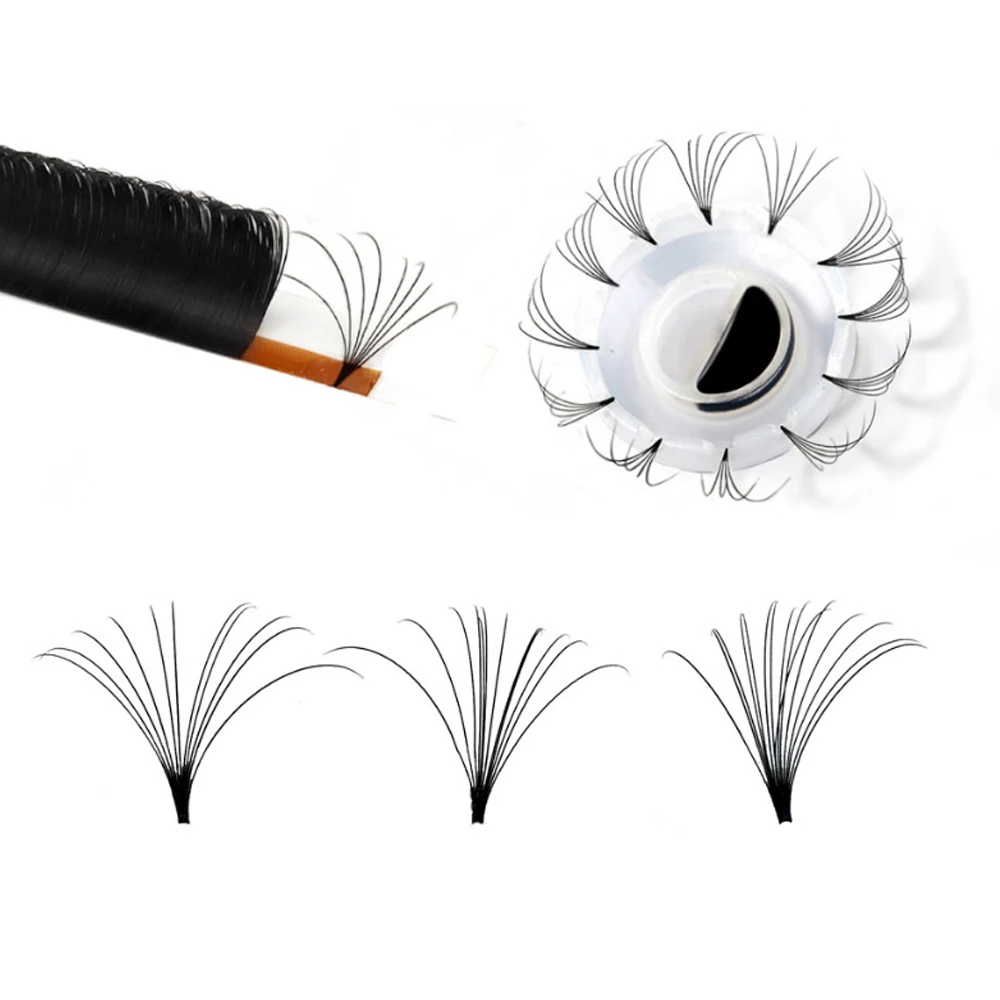 Blossom Camellia Eyelashes Easy Fan Volume Lashes CD Curl Individual Lashes 12rows