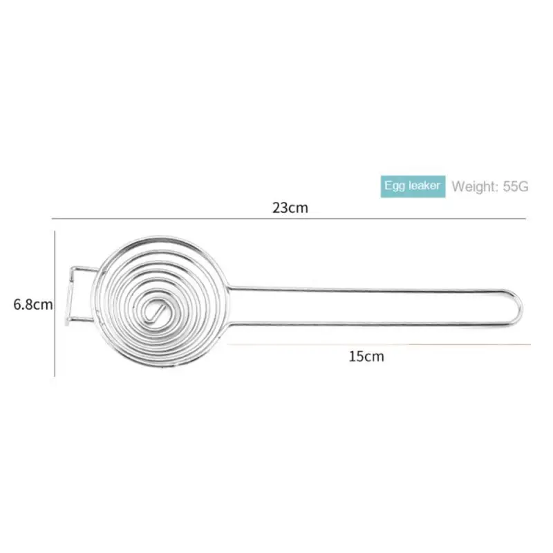 Kitchen Tool Egg Separator Long Handle Egg White Separator Food Grade Stainless Steel Yolk Divider Filter egg separator