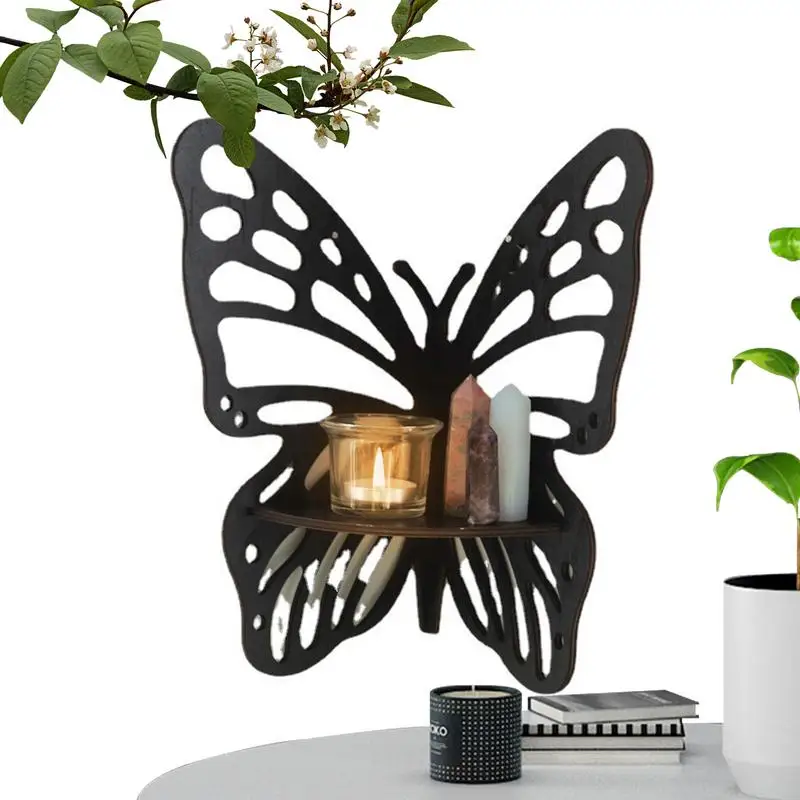 

Butterfly Corner Shelf Wall Corner Floating Shelf for Bedrooms Bathroom Kitchen Offices Wall Storage Multiusage home supplies