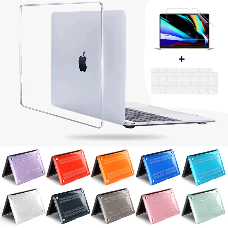 Custodia Protettiva In Cristallo Per Apple New Macbook Pro 16.2 A2485 M1 M2 Max Chip Laptop Cover Per Pro 15.4 16 Pollici A1286 A2141 A1707