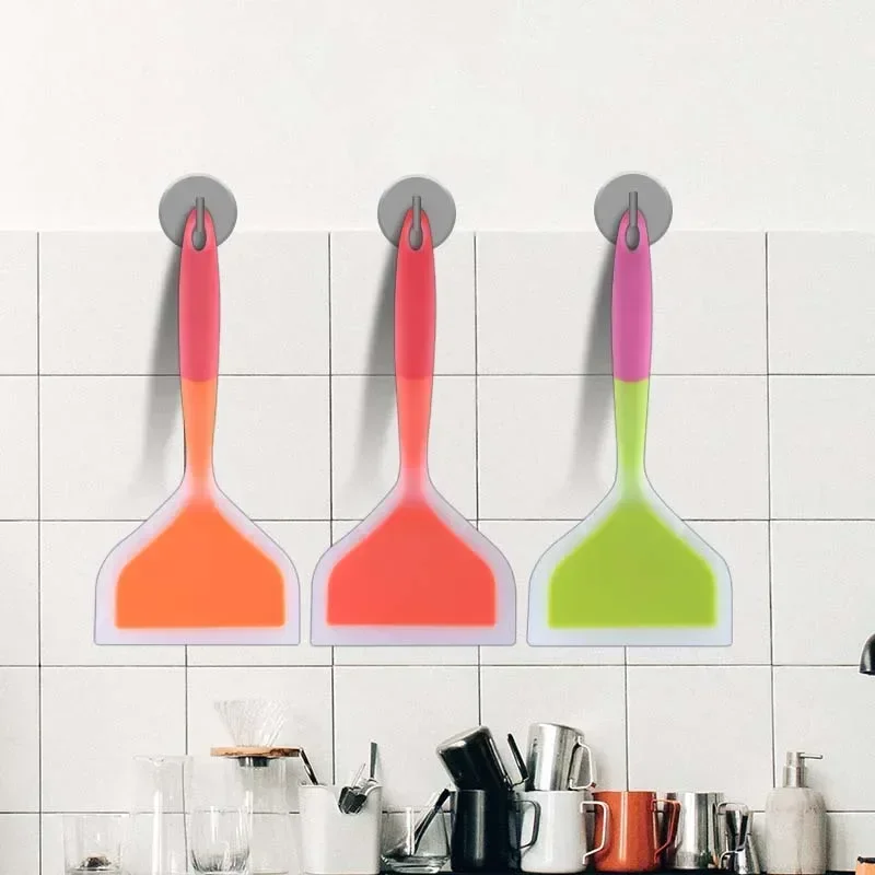 Silicone Spatula Wide Mouth Non-stick Scraper Steak Beef Egg Cooking Spatula Pancake Baking Tools Kitchen Cooking Shovel 4
