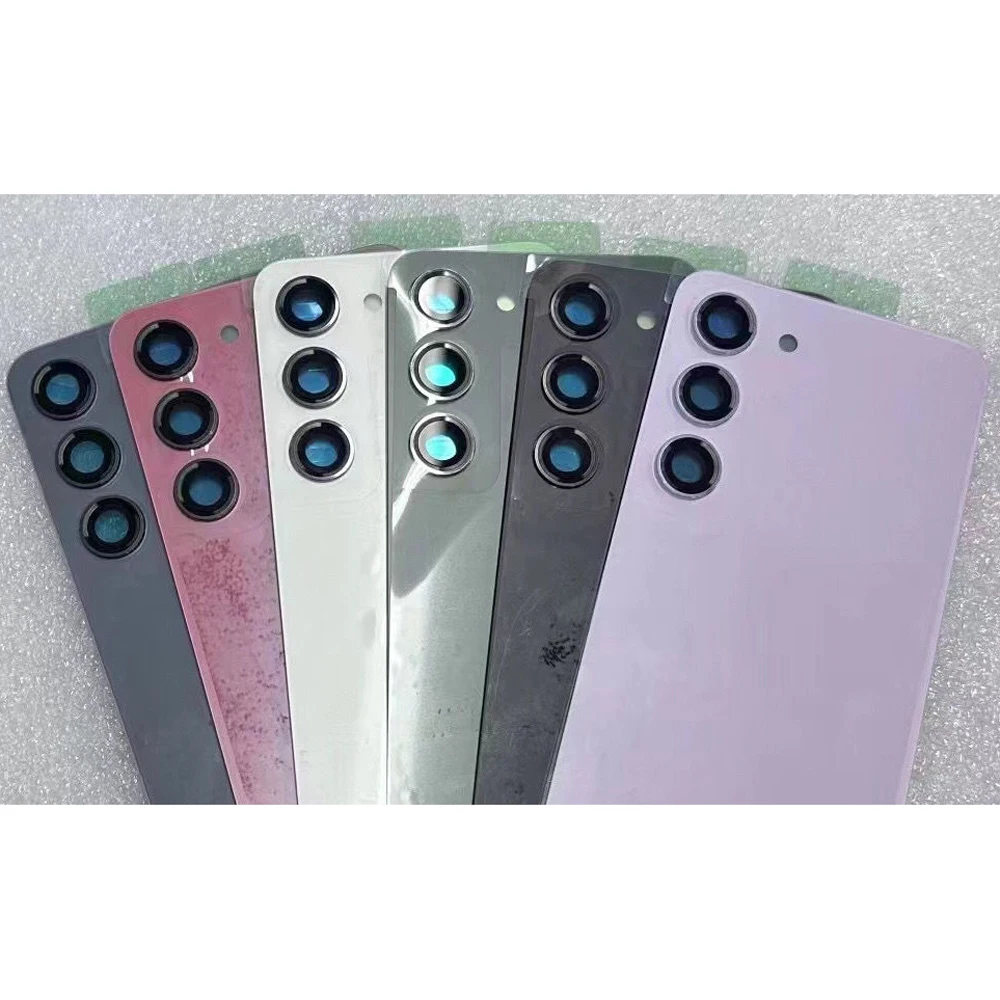 SM-S23 5G/S23 PLUS 5G/S23+ 5G용 새(OEM) 유리 후면 커버 케이스 후면 유리 배터리 하우징+접착제+카메라 렌즈