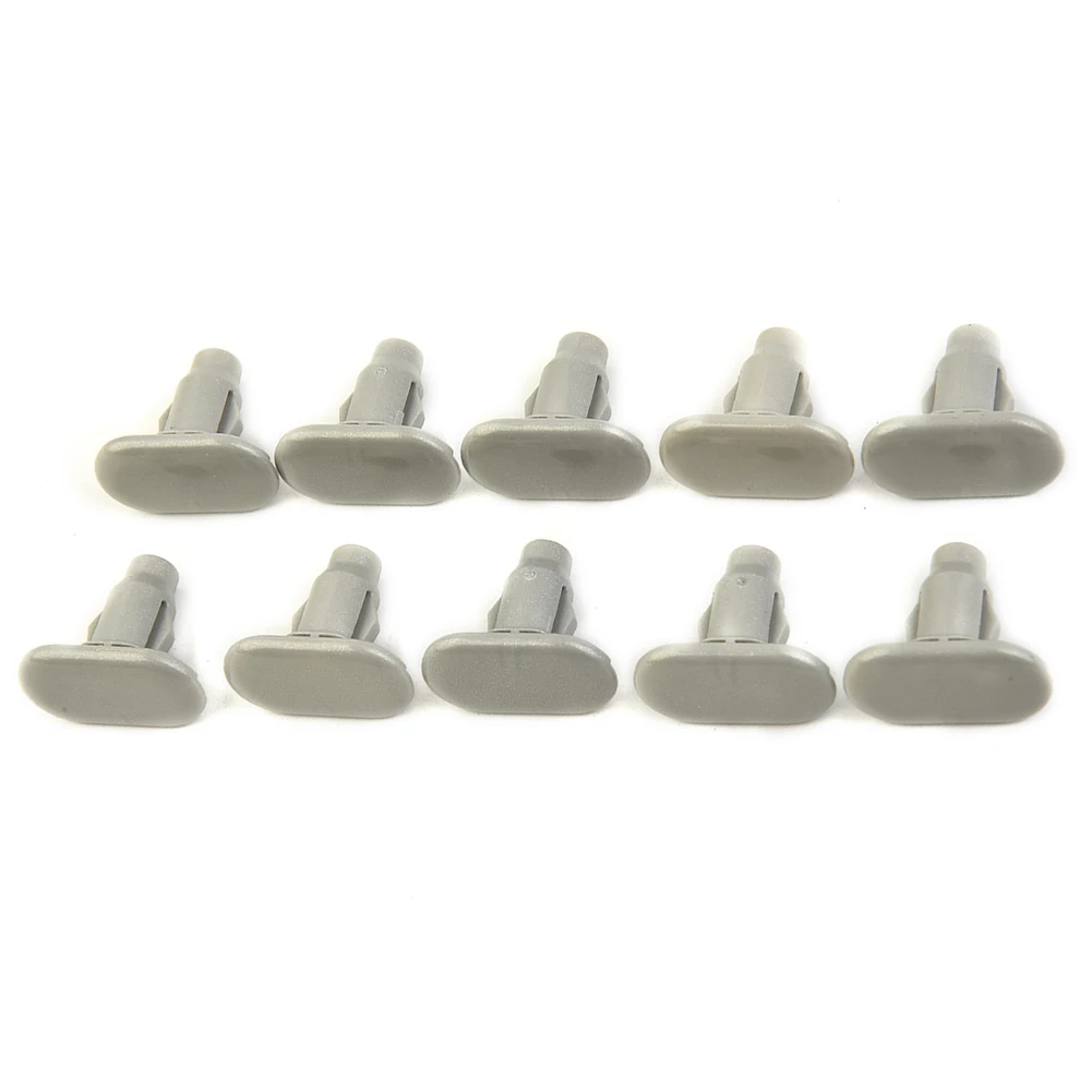

For Lexus GX470 Rocker Panel Molding Retainer Clips - 10 Pieces, Gray Plastic, Professional Installation Recommended