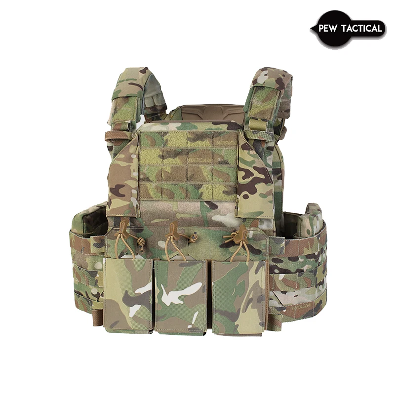 

PEW TACTICAL HSP STYLE THORAX Plate Carrier FRONT BAG&REAR BAG AIRSOFT Tactical Vest Multicam