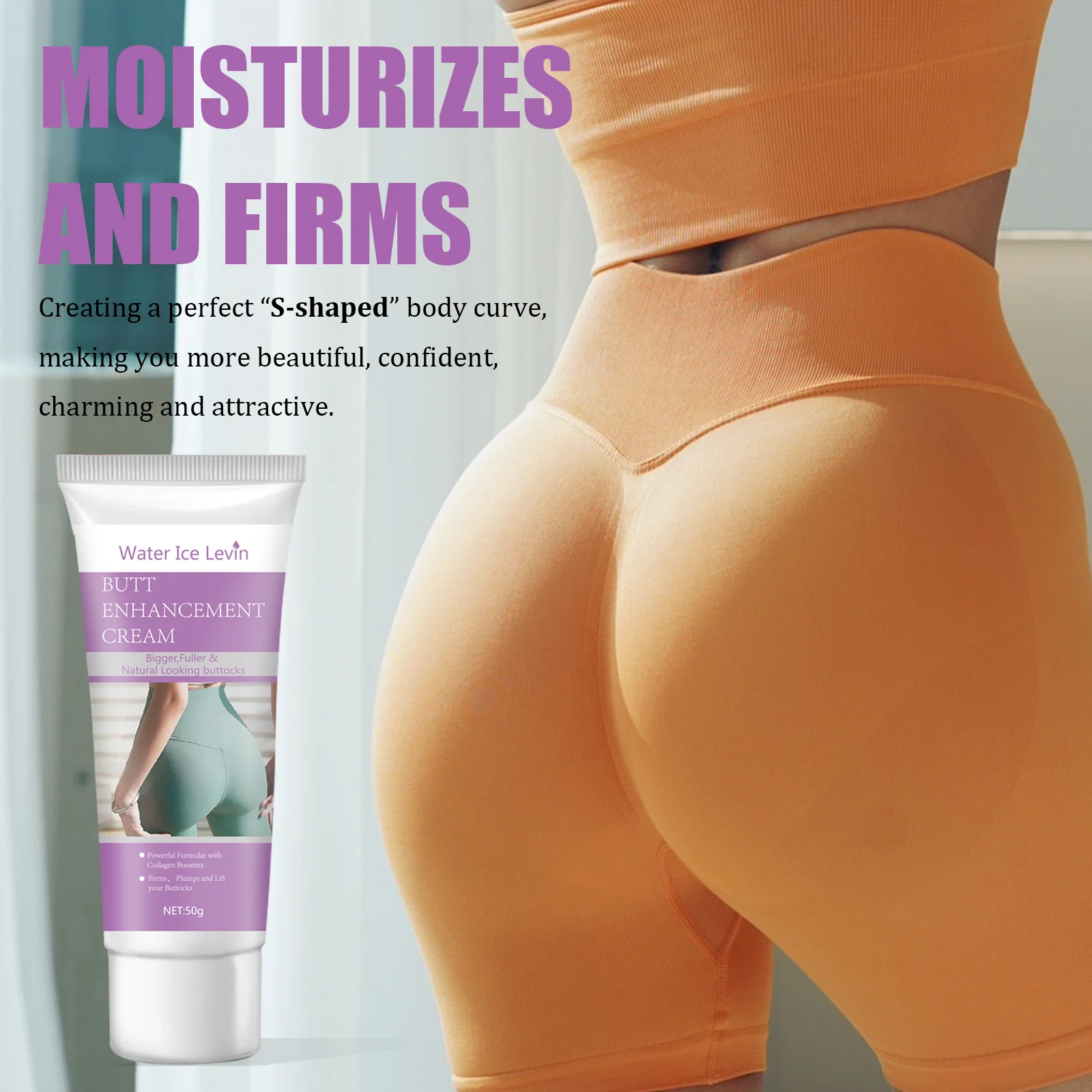 Hip Firming Cream Firming Improve Skin Sagging Increase Elasticity Tighten Lotion Shaping Lift up Buttock Massage Care for Women 5