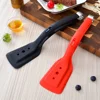 1Pc Egg Flipper Spatula 2 in 1 Grip and Flip Spatula Tongs Silicone Egg Flipper Tool Fish French Toast Tongs Non-Stick Cooking 2