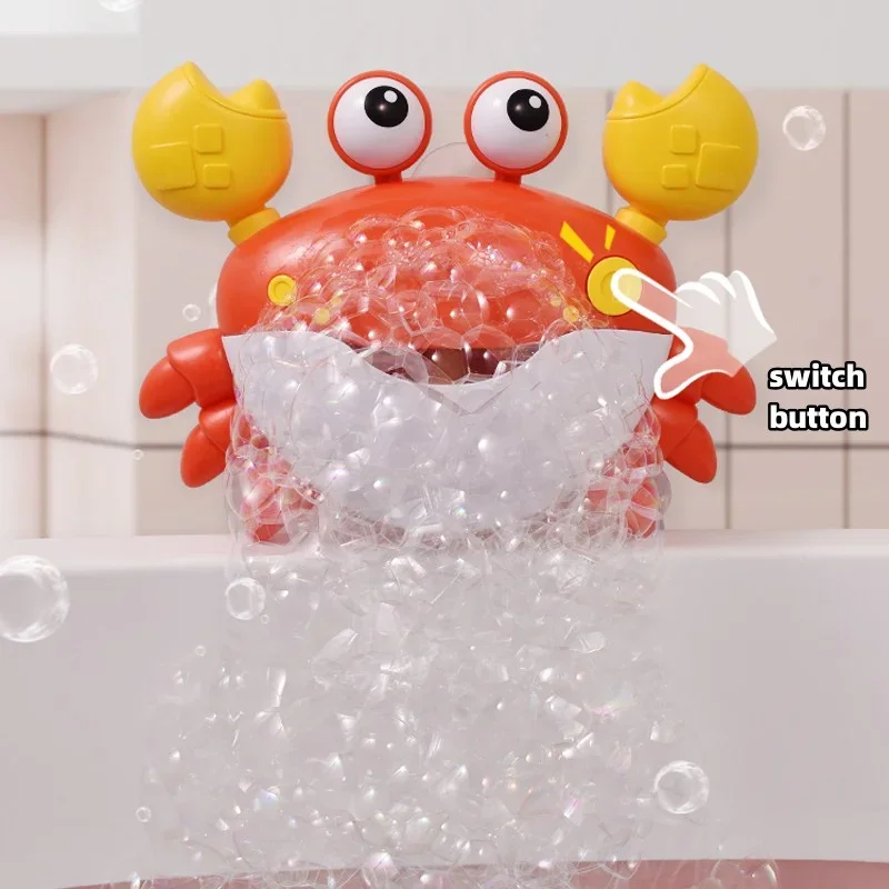 

Automatic Baby Shower Toy Bubble Machine Crab Music Children Shower Toy Bath Soap Bubble Machine Baby Shower Toy New