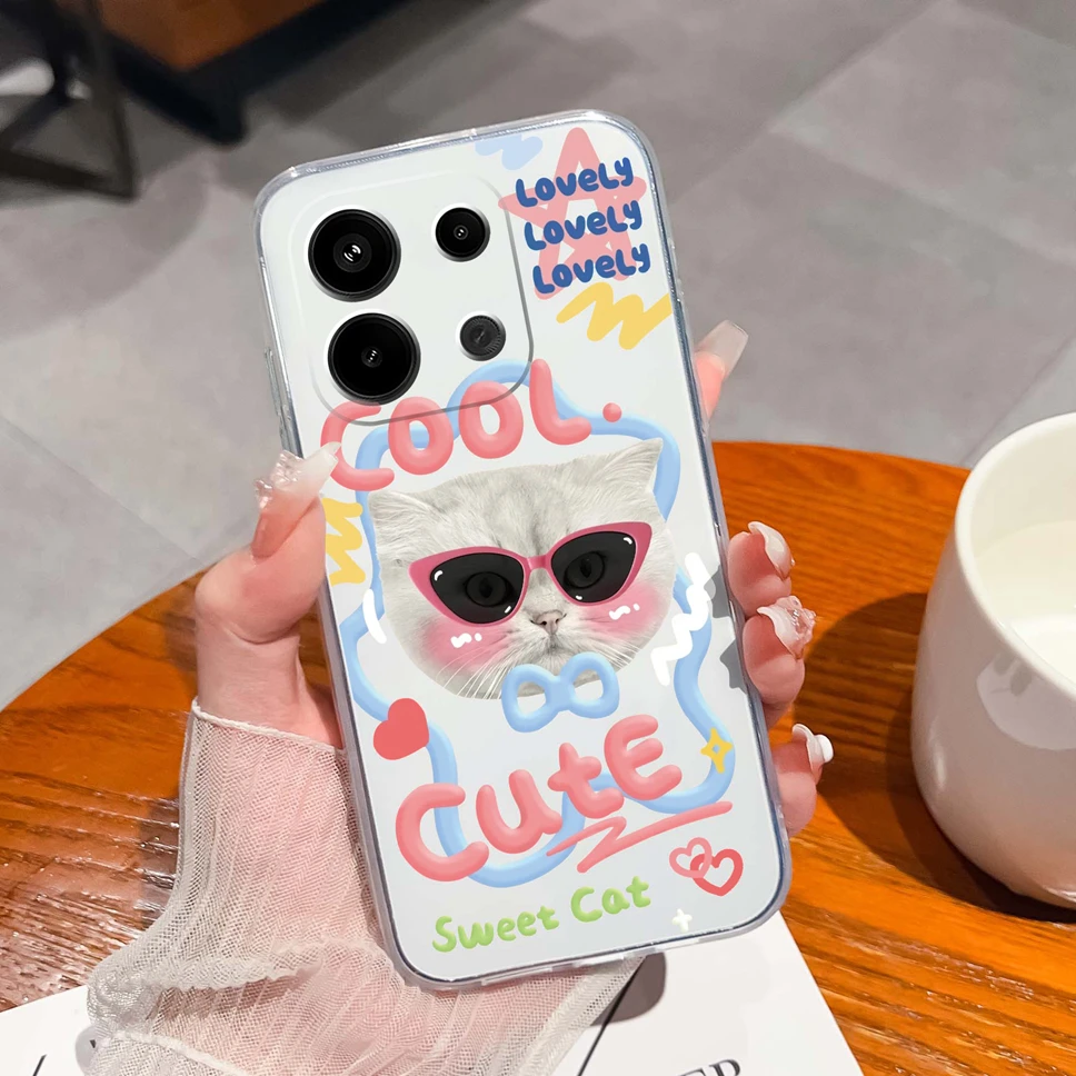 Floral Love Heart Clear Soft TPU Shockproof Phone Case