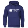2024 New G-star RAM trendy fashion casual sportswear comfortable printed loose top pullover men's hooded sweatshirt street wear 3