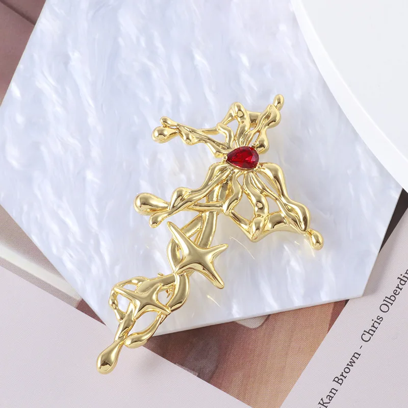 

European and American retro brooch