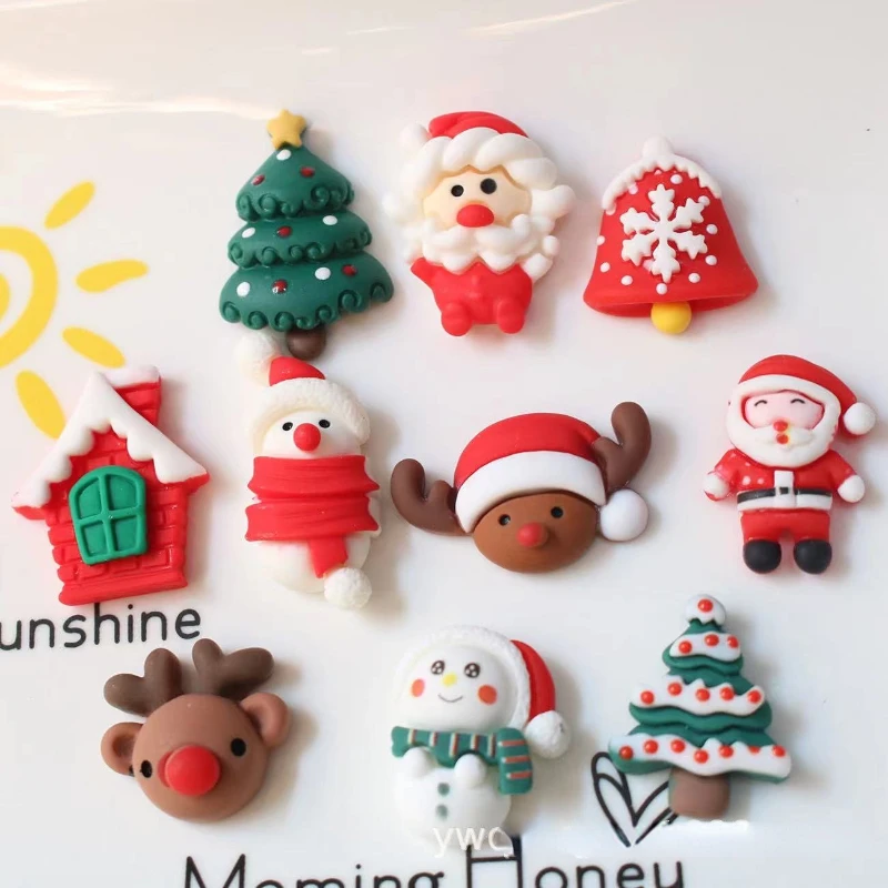 thumbnail image 2 of 10pcs Christmas Decoration Magnetic Cartoon Cute Creative Gift Magnetic Magnet Refrigerator Magnetism 2 of 14