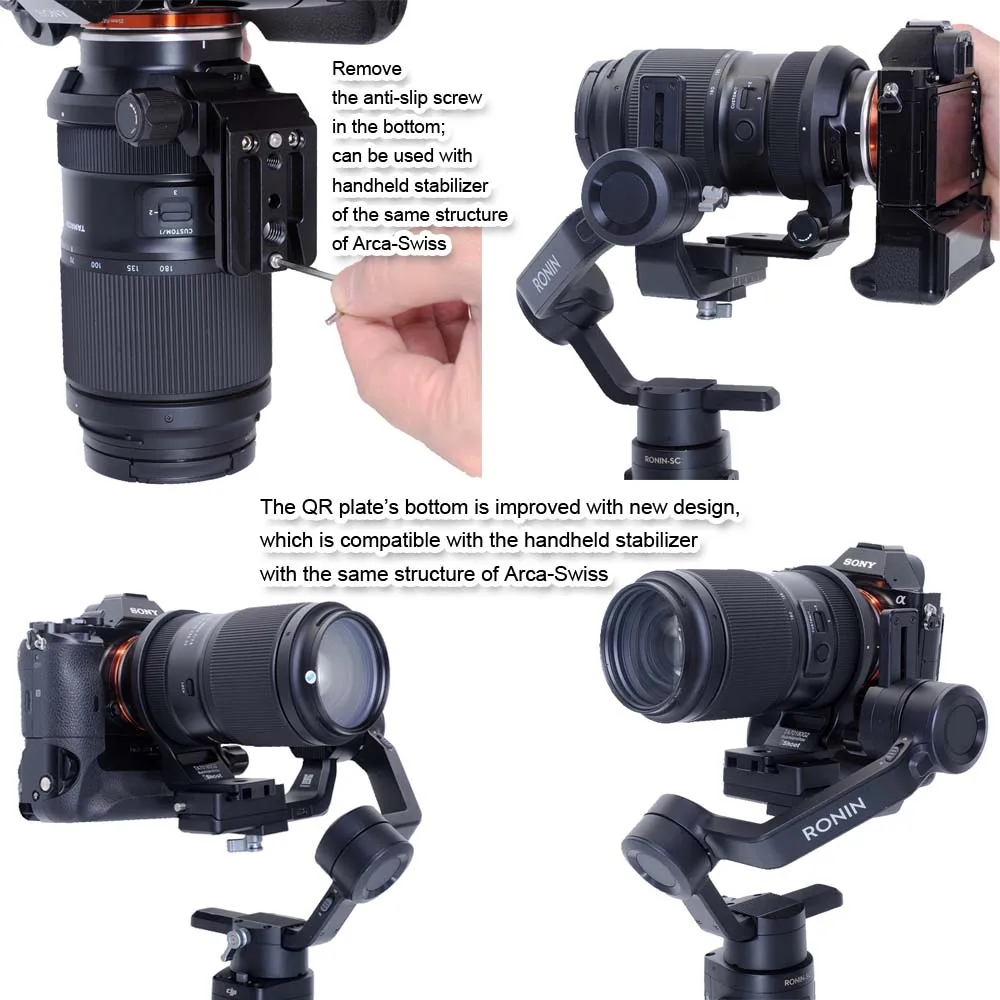 Anello Di Montaggio Treppiede Per Obiettivi Tamron 35-150mm E Sigma 100-400mm - Piastra Arca Integrata - Foto 8