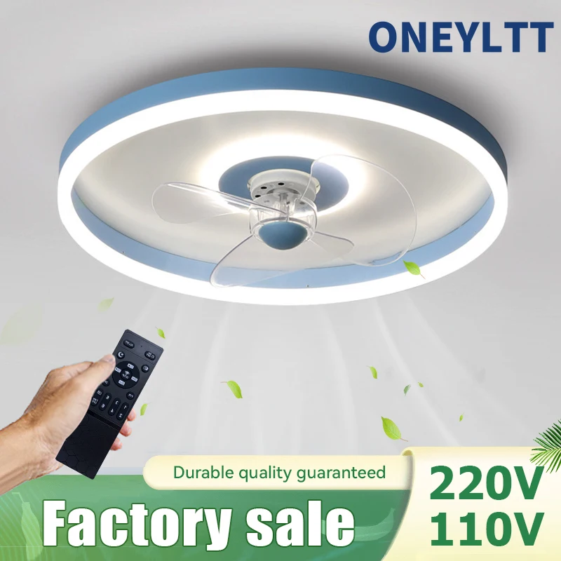 Modern-LED-ceiling-fan-light-Intelligent-frequency-conversion-bedroom ...