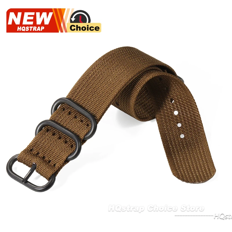 Premium Nylon Woven Watch Band with Black Needle Buckle - Versatile Strap