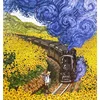 Adult Jigsaw Puzzle 1000PCS Vincent Van Gogh 70*50cm Train Sunflowers Stress Relief Entertainment Toys Paper Puzzles Christmas 2