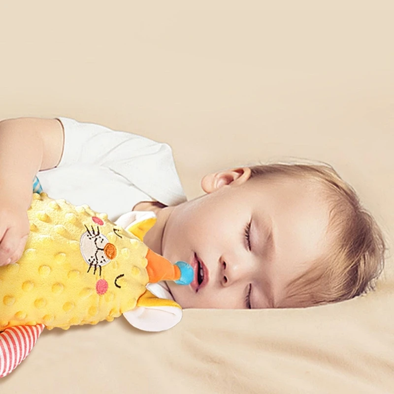 Cartoon Animal Comfort Early Education & Relaxation Aid Baby Sleeping Aid Soft & Comfortable Grip Toy Present