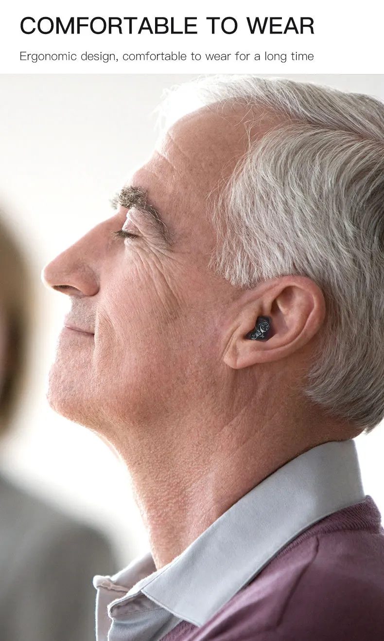 Wireless Mini Noise-cancelling Hearing Aid Senior Invisible Original Audio Ampli