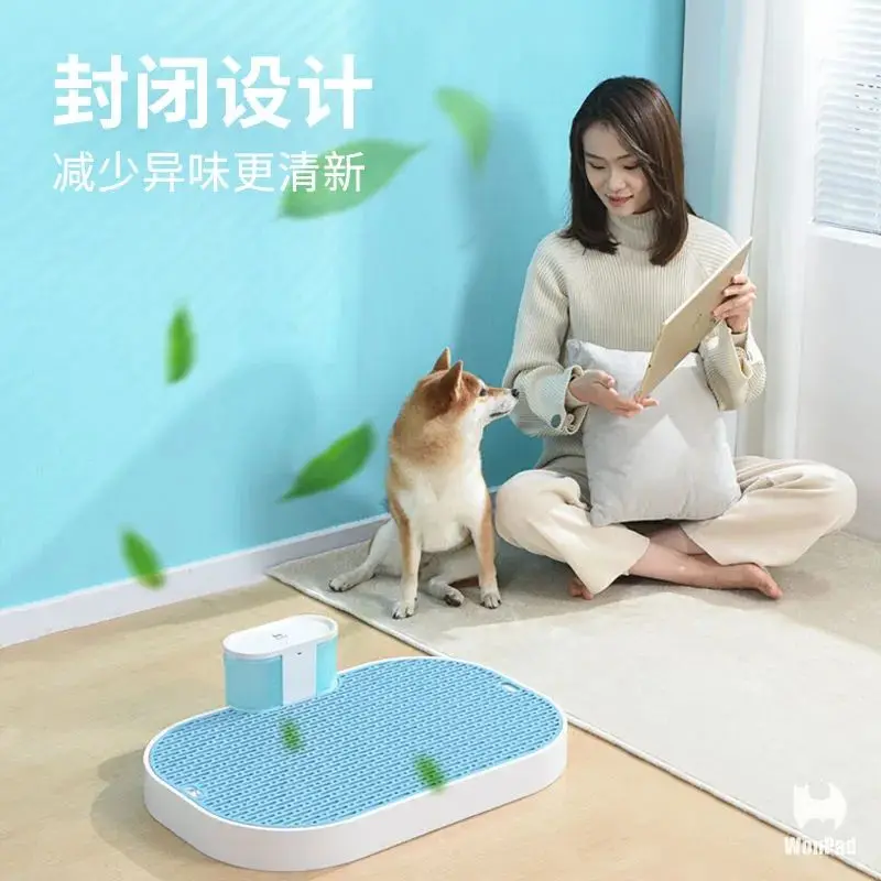 Smart Toilet For Dogs Dog Pet Dog Products Accessories Automatic Tray Pet Loo Hygienic Indoor Use Puppy Training Pad Easier Clea